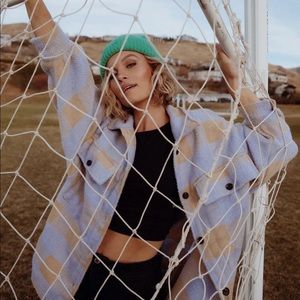 Clad and Cloth plaid shacket